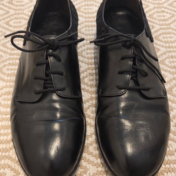 Stephane Kelian Shoes - Stephane Kelian Black Leather Oxford Derby Shoes
